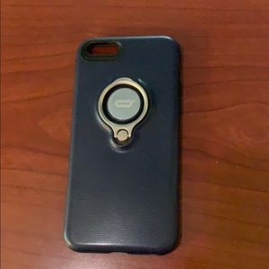 Navy blue iPhone 6s case with kickstand